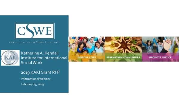 Katherine A. Kendall Institute for International Social Work 2019 KAKI Grant RFP