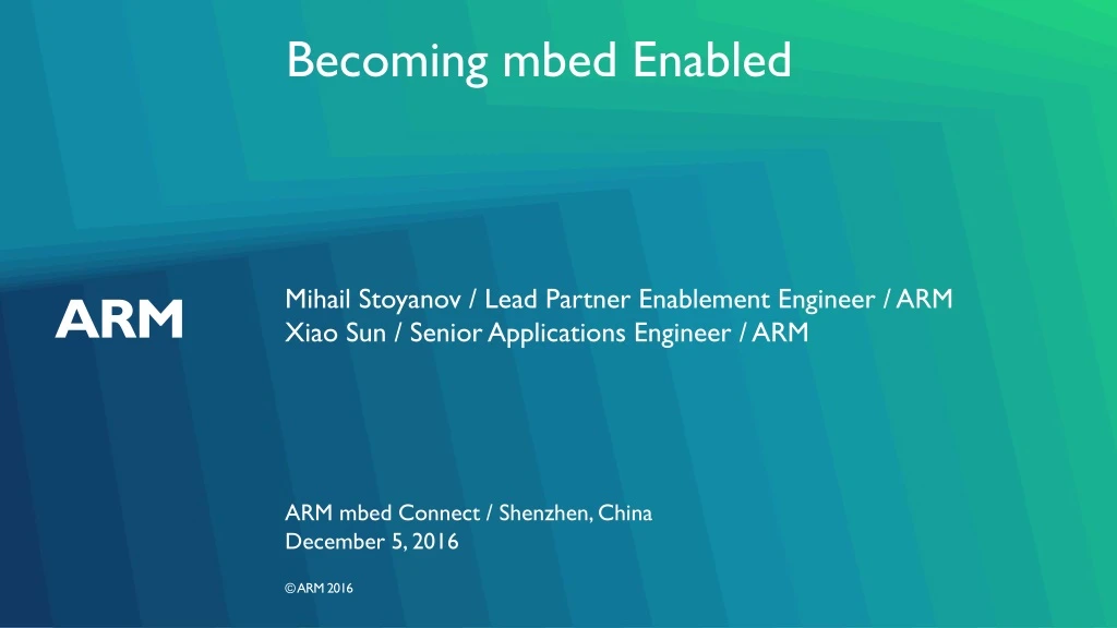 becoming mbed enabled