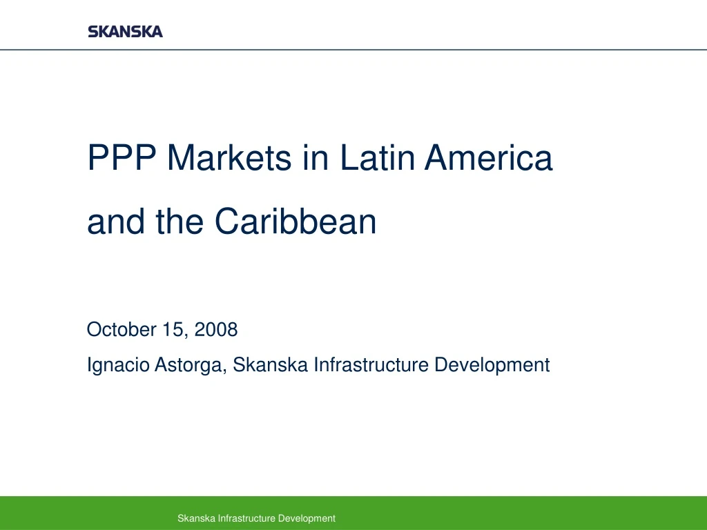 ppp markets in latin america and the caribbean