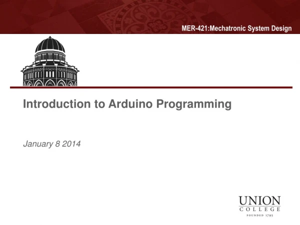 Introduction to Arduino Programming