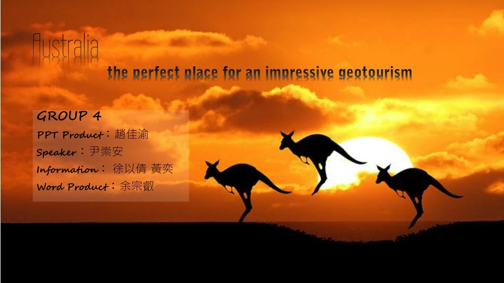 australia the perfect place for an impressive geotourism