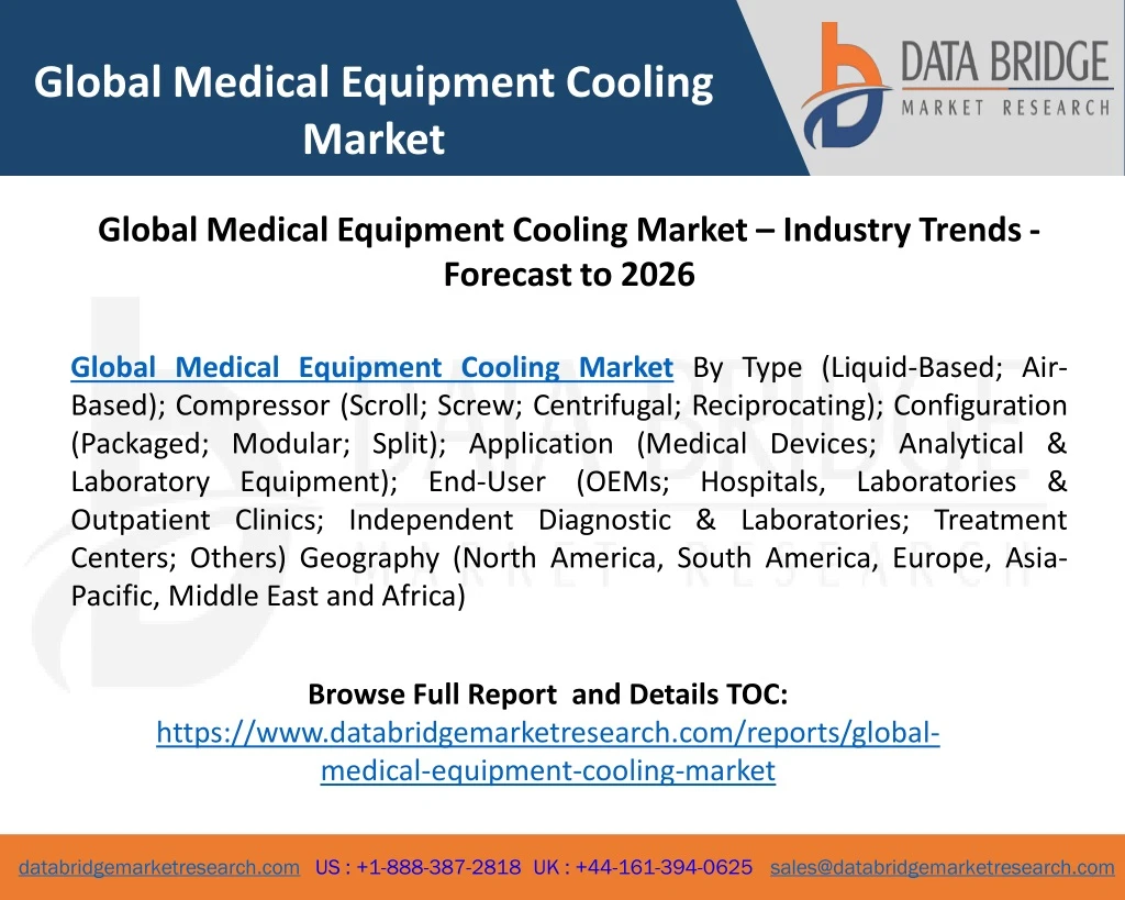 global medical equipment cooling market