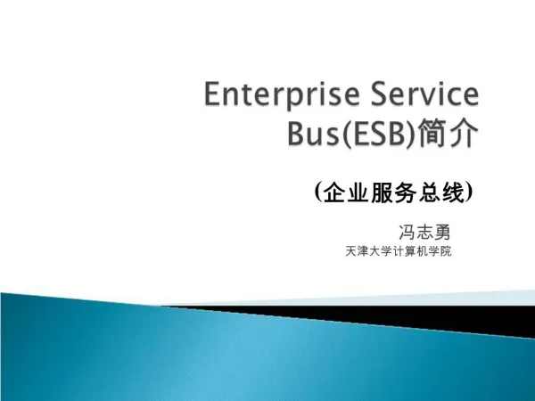Enterprise Service BusESB