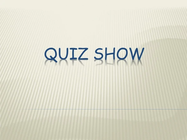 Quiz show