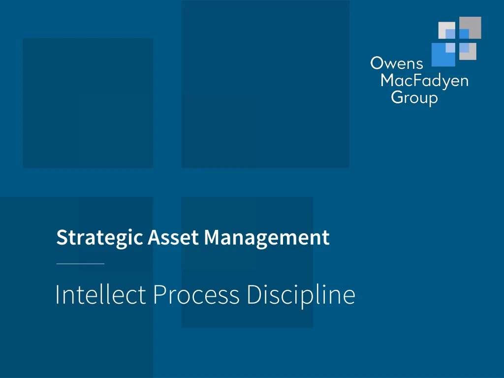 strategic asset management