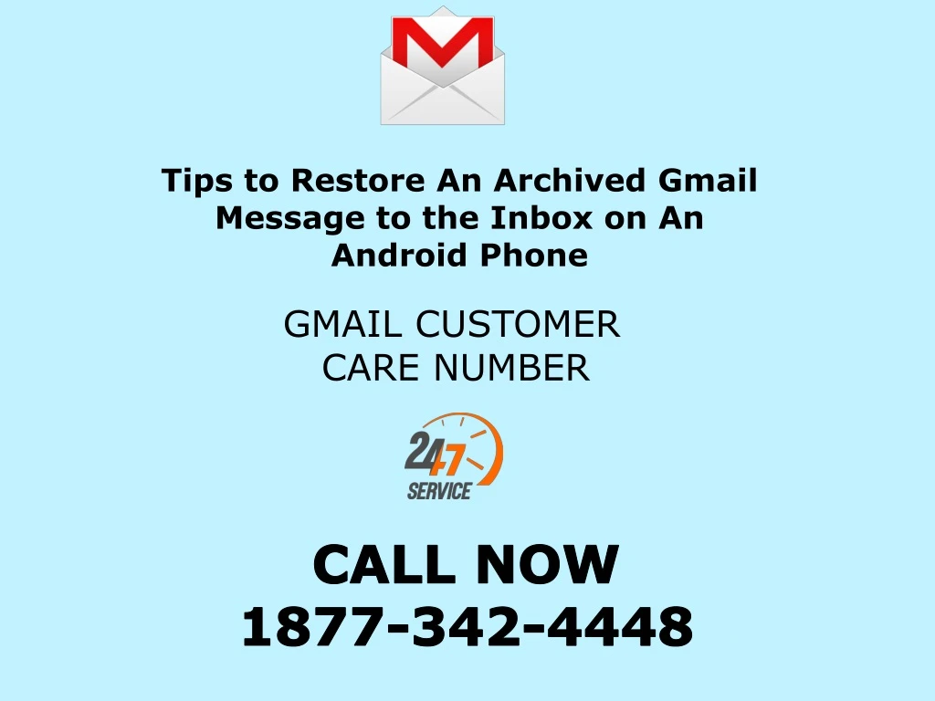 tips to restore an archived gmail message