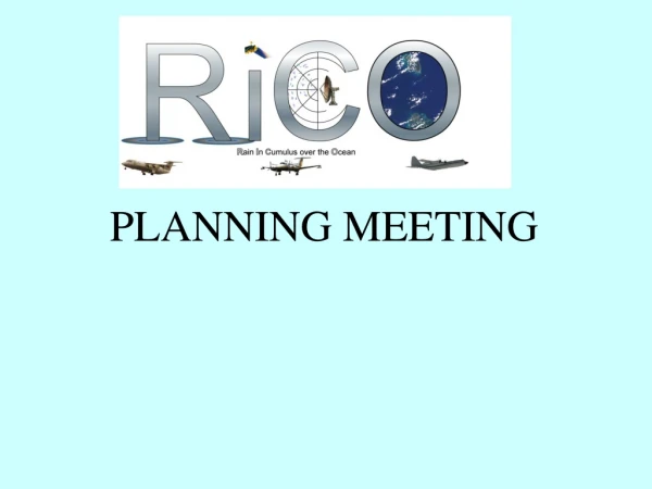 PLANNING MEETING