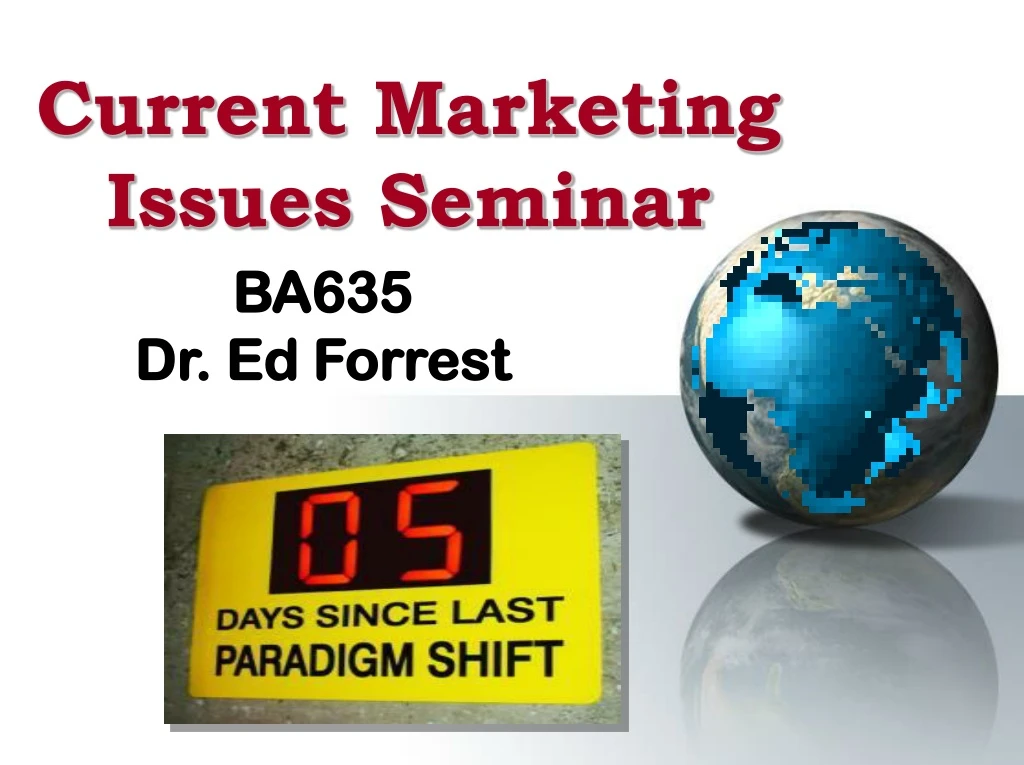 current marketing issues seminar