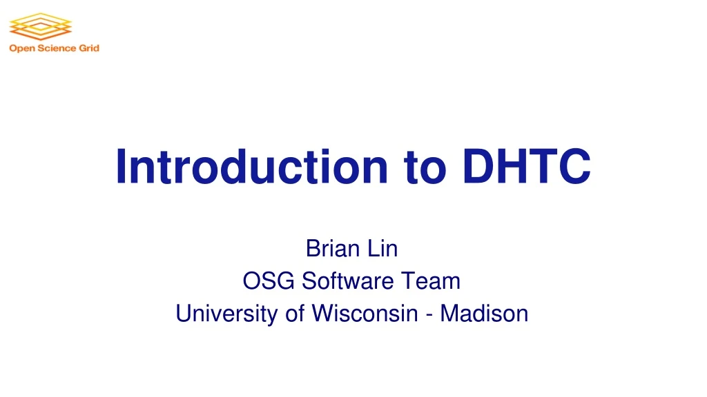 introduction to dhtc