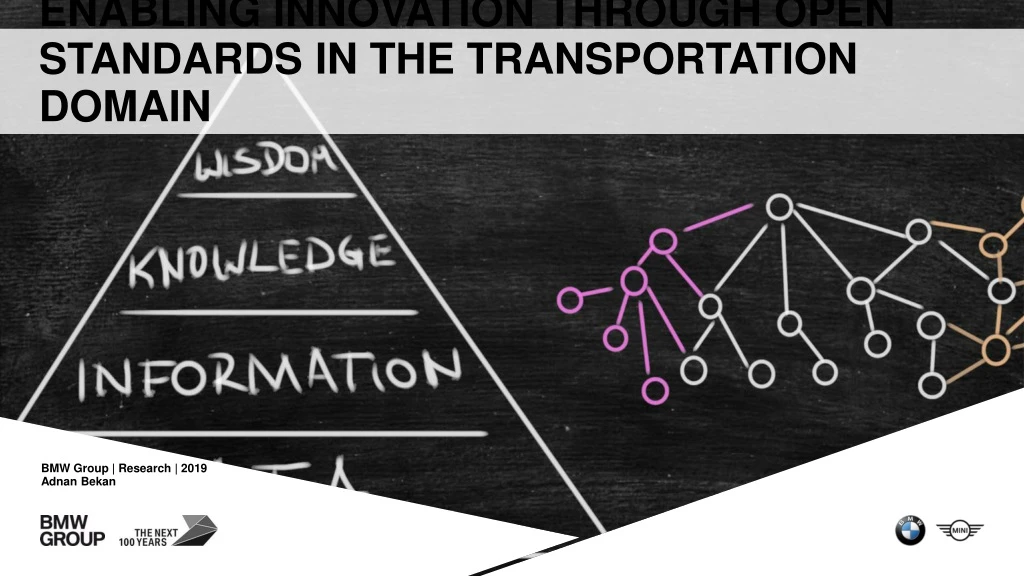 enabling innovation through open standards in the transportation domain