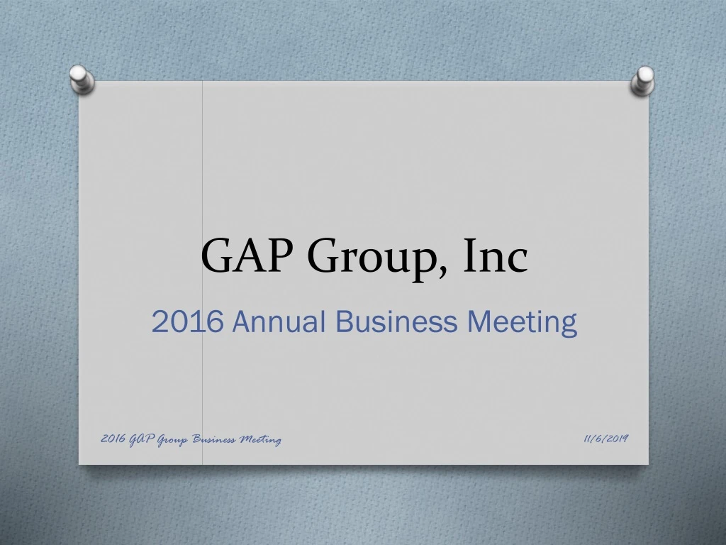 gap group inc