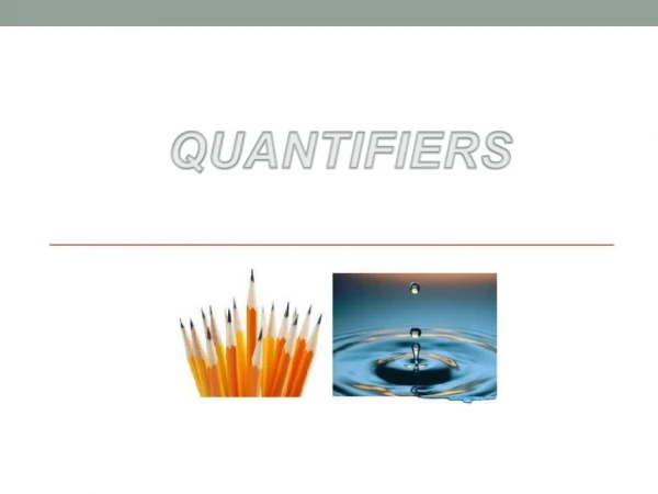 QUANTIFIERS