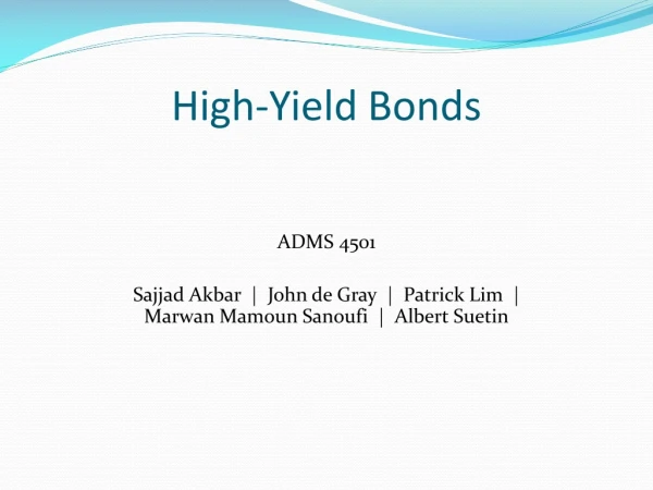 High-Yield Bonds