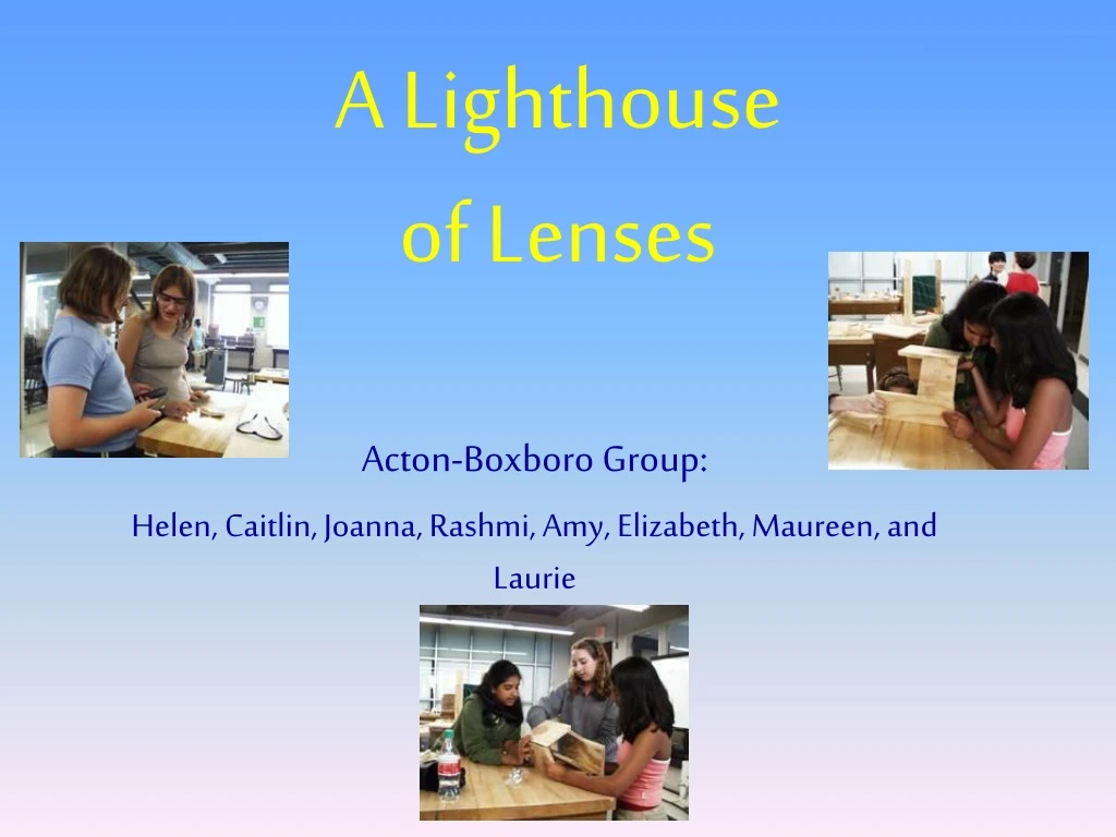 a lighthouse of lenses