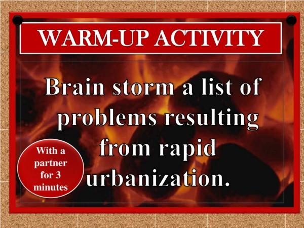 WARM-UP ACTIVITY