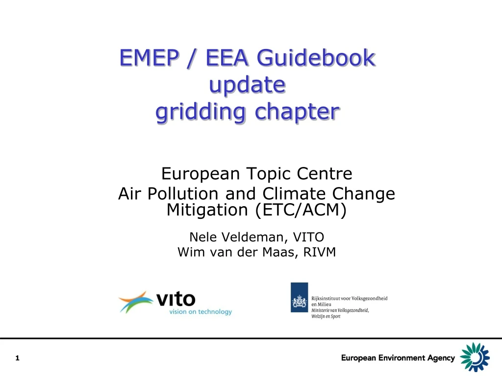 emep eea guidebook update gridding chapter