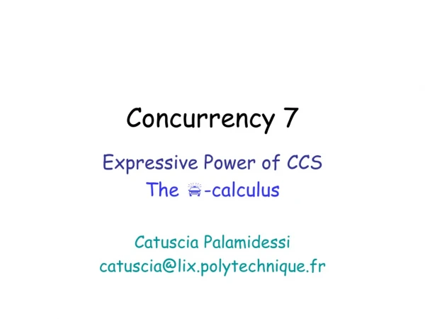 Concurrency 7