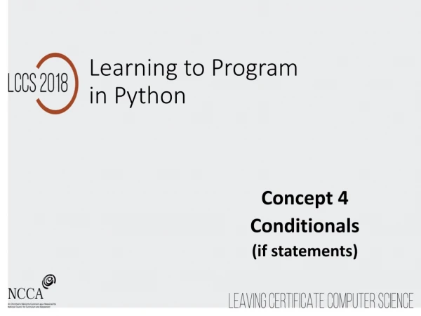 Learning to Program in Python