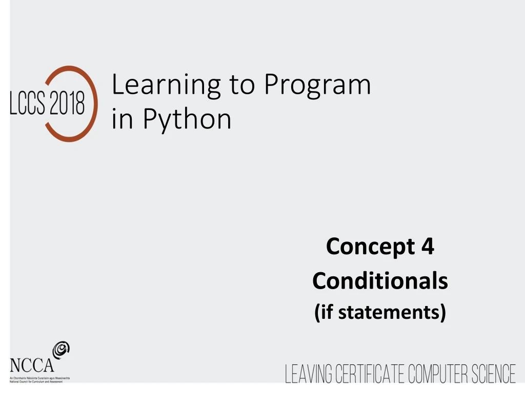learning to program in python