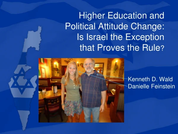 Higher Education and Political Attitude Change:  Is Israel the Exception that Proves the Rule ?