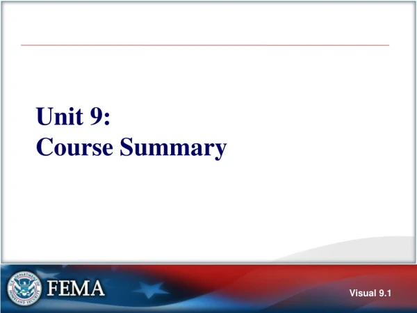 Unit 9: Course Summary