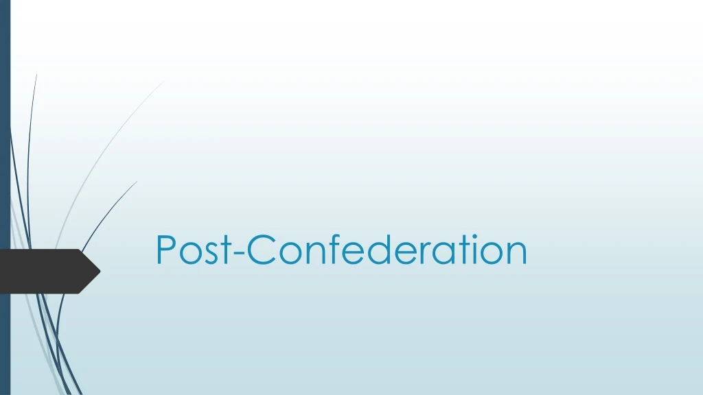 post confederation