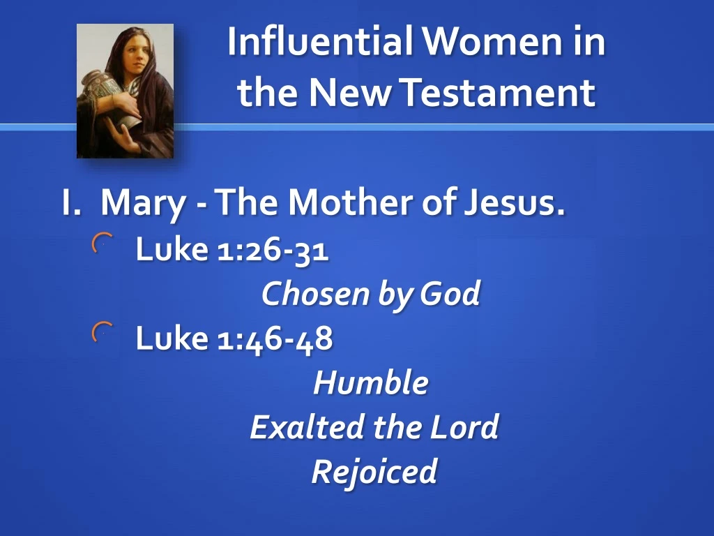 influential women in the new testament