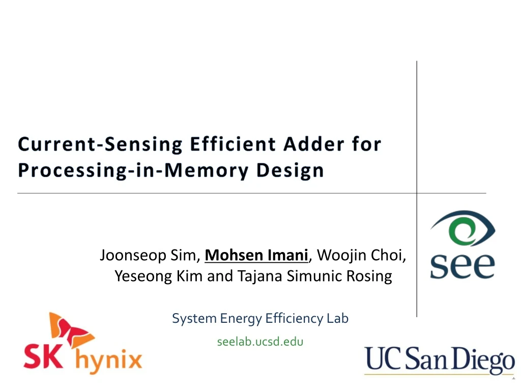 current sensing efficient adder for processing in memory design