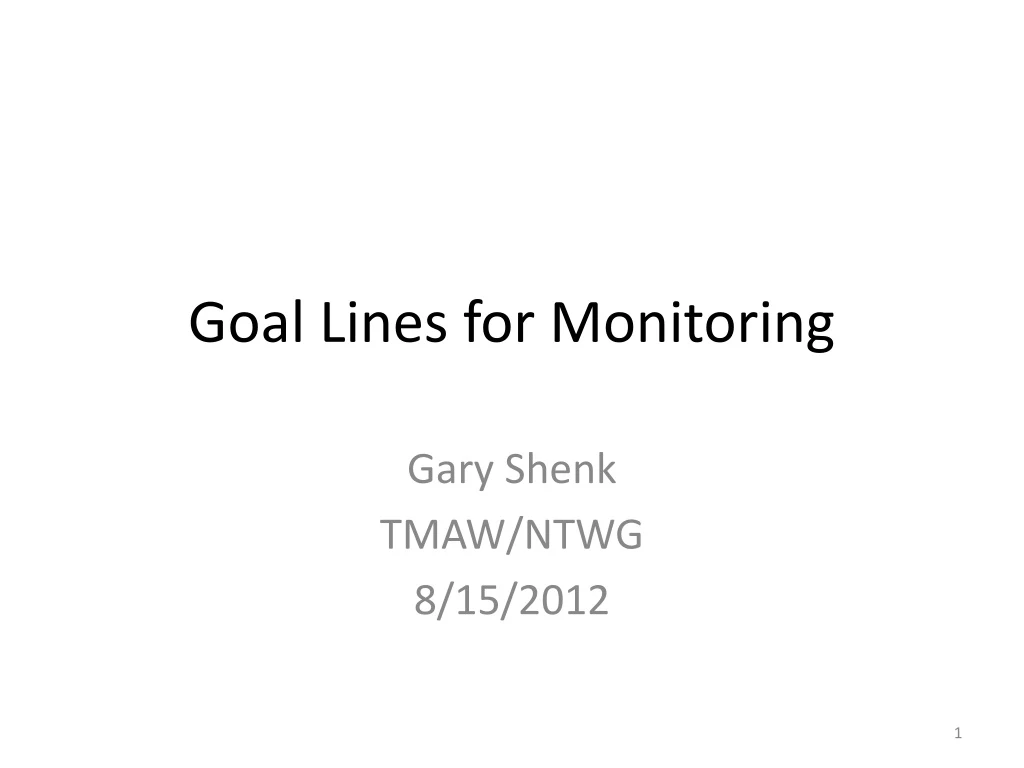 goal lines for monitoring