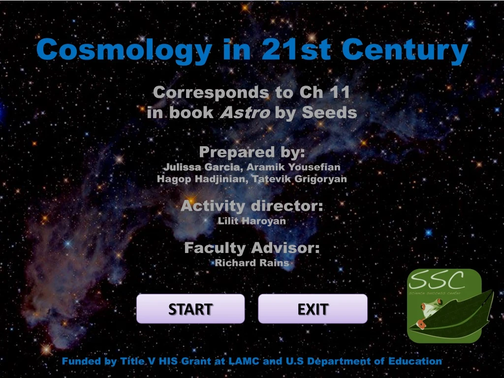 cosmology in 21st century