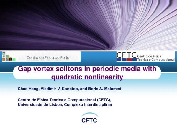 Gap vortex solitons in periodic media with quadratic nonlinearity