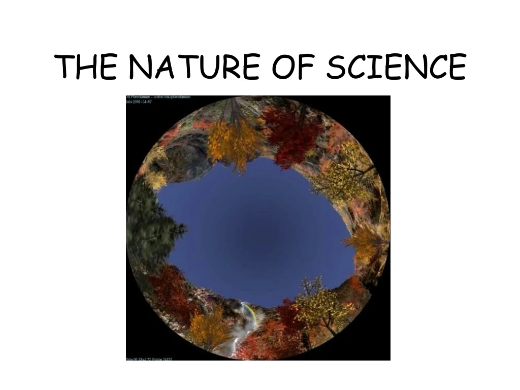 the nature of science