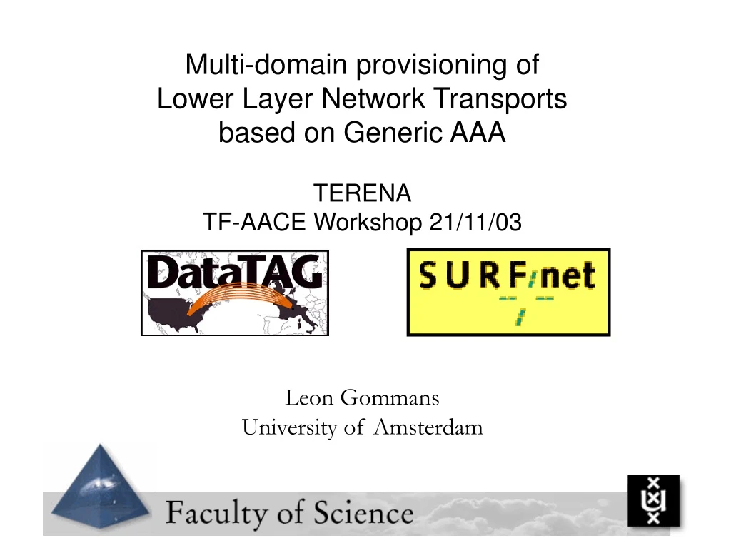 multi domain provisioning of lower layer network