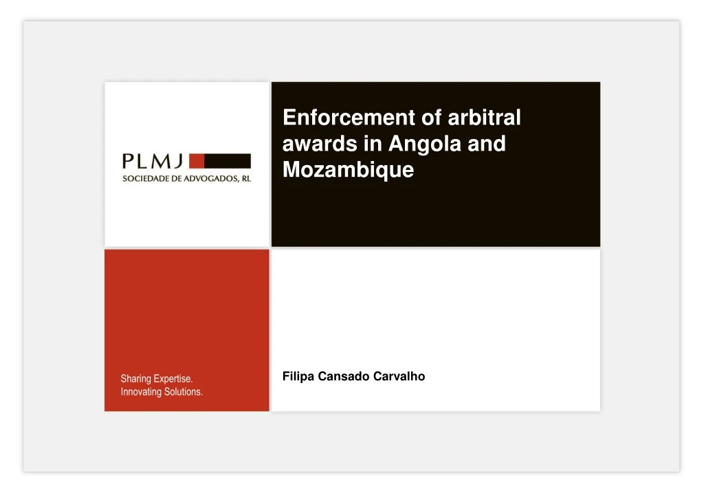enforcement of arbitral awards in angola