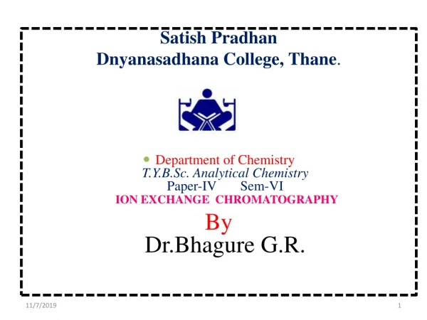 Satish Pradhan Dnyanasadhana College, Thane .