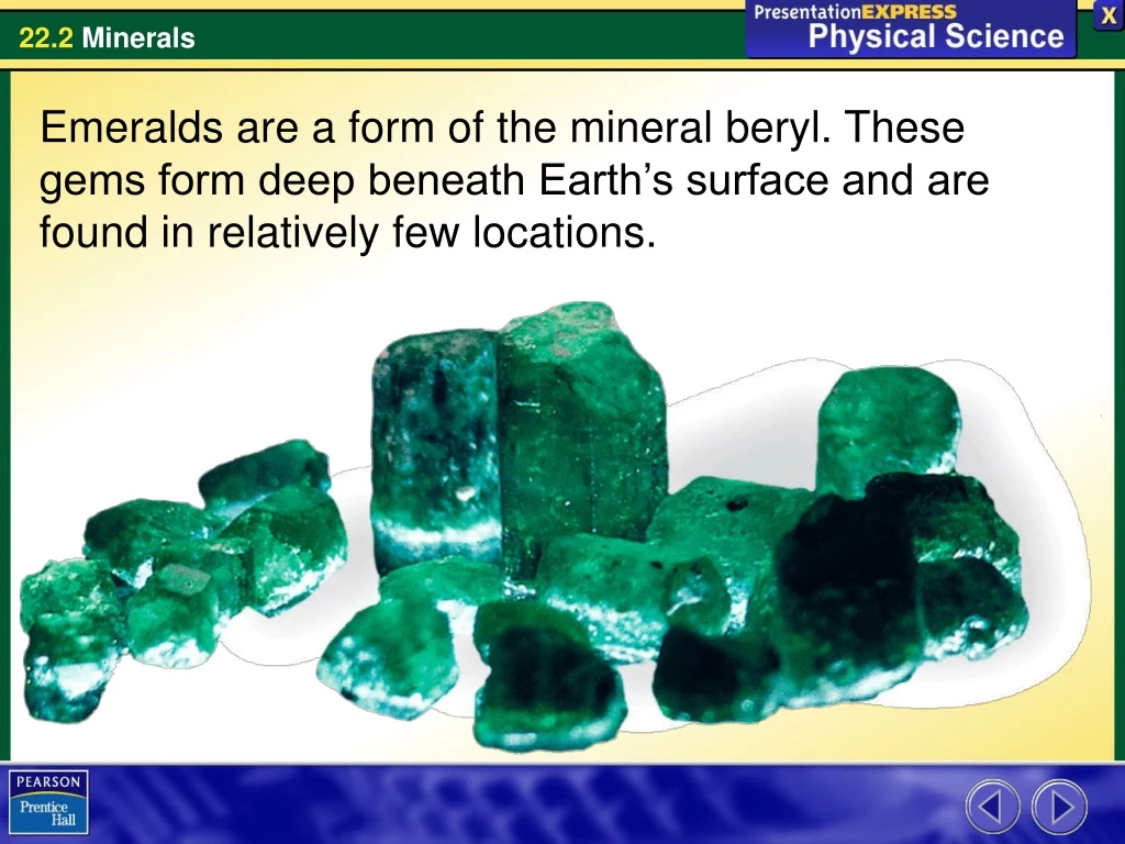 emeralds are a form of the mineral beryl these