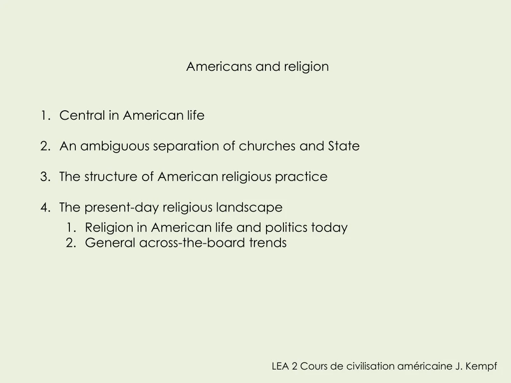 americans and religion