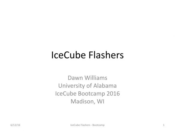 IceCube Flashers