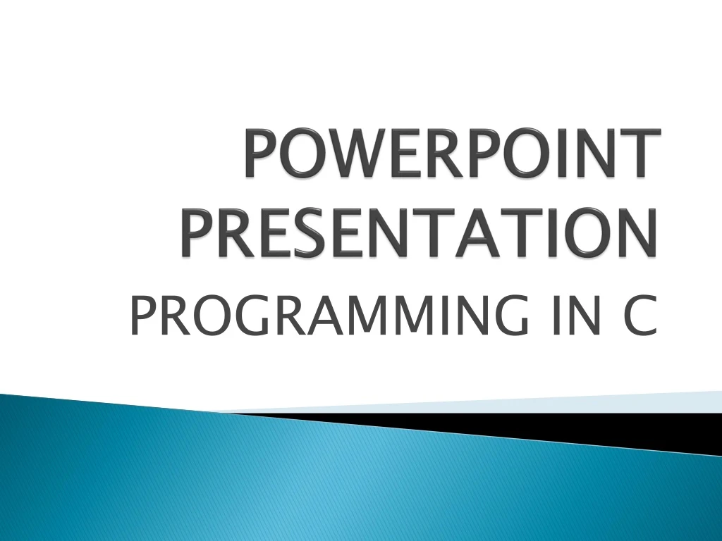 powerpoint presentation