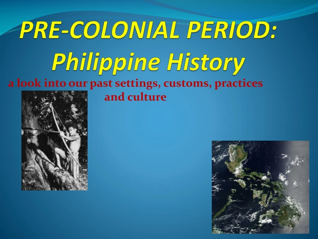 pre colonial period philippine history