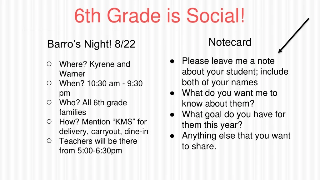 6th grade is social