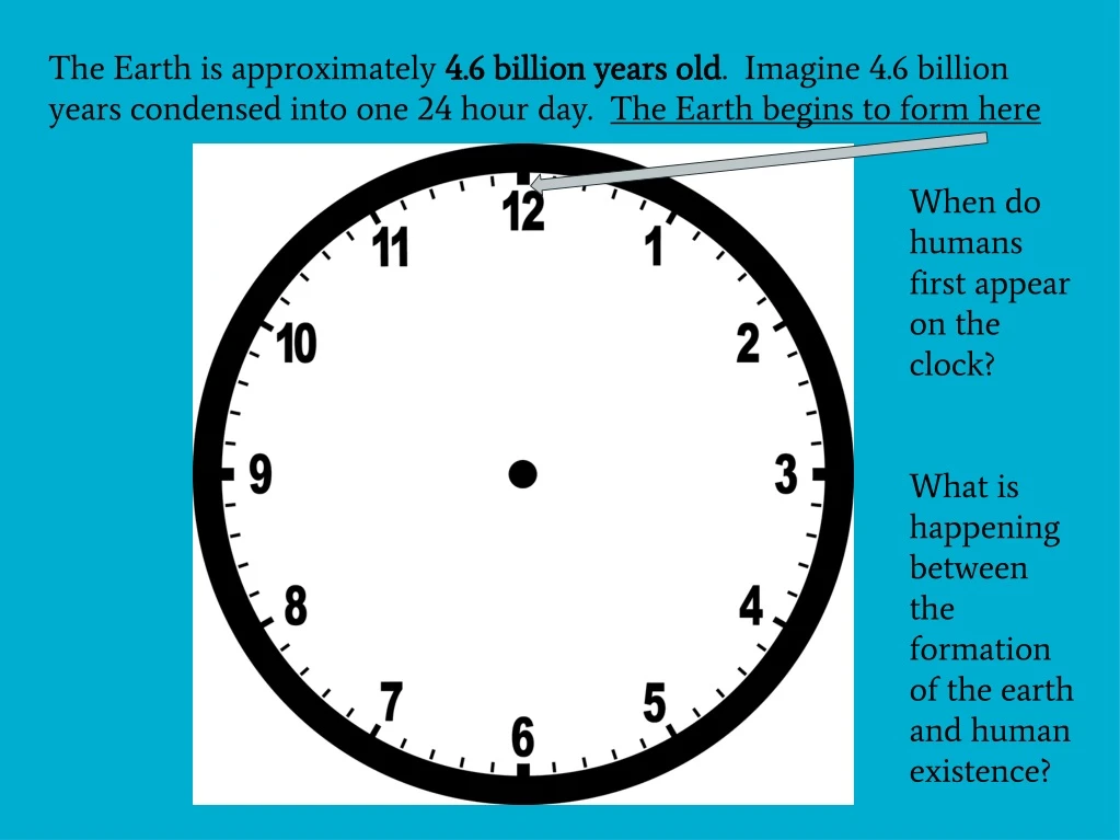 the earth is approximately 4 6 billion years