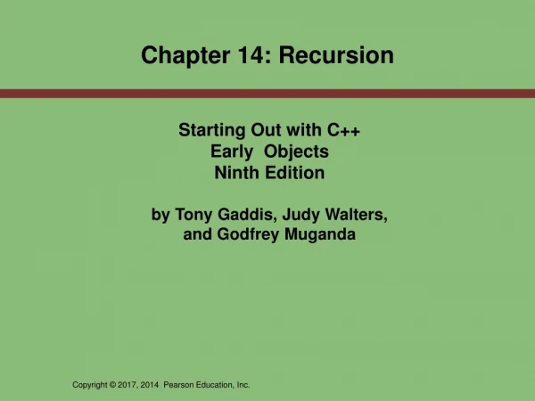 Starting Out with C++ Early Objects Ninth Edition