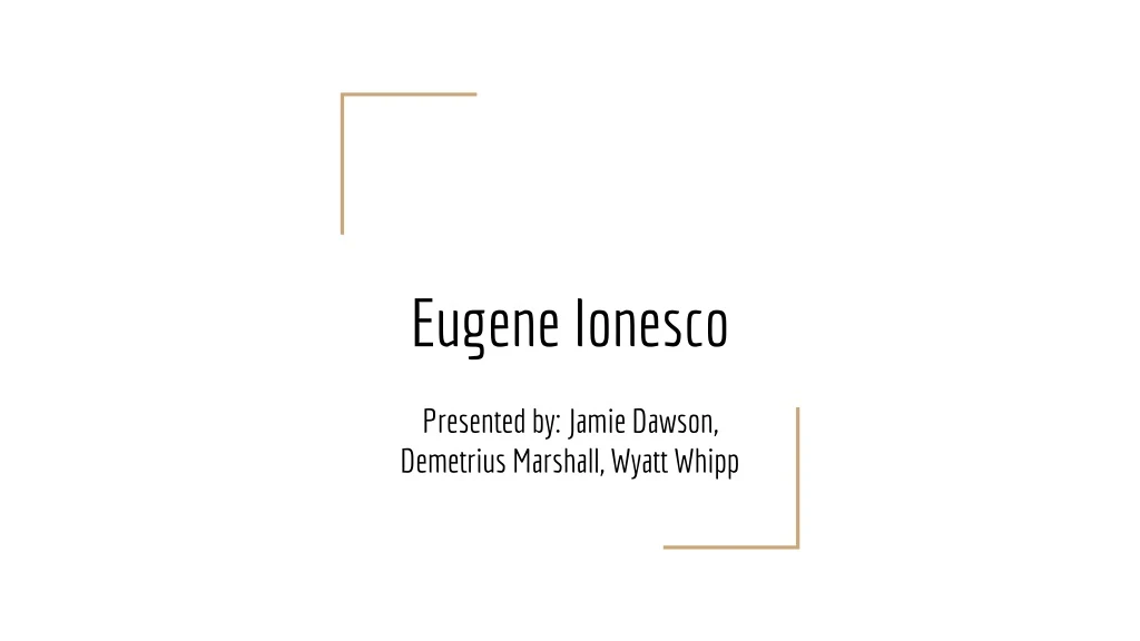 eugene ionesco