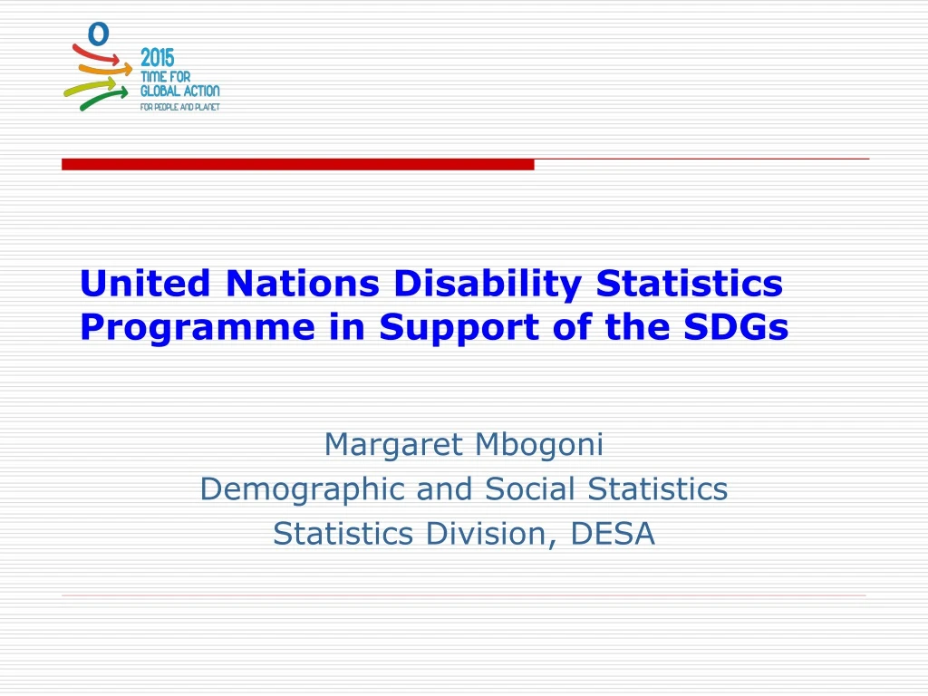 united nations disability statistics programme in support of the sdgs