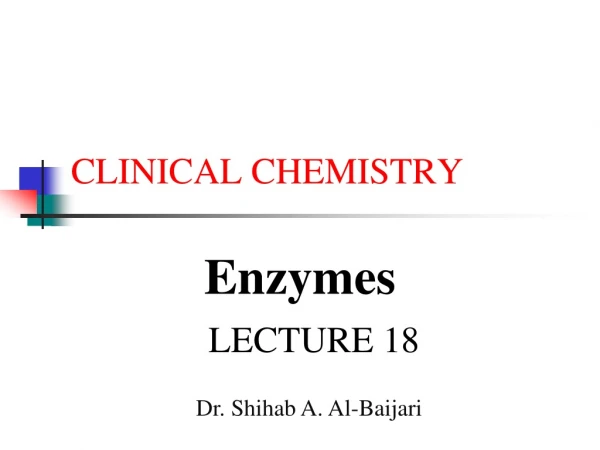 CLINICAL CHEMISTRY