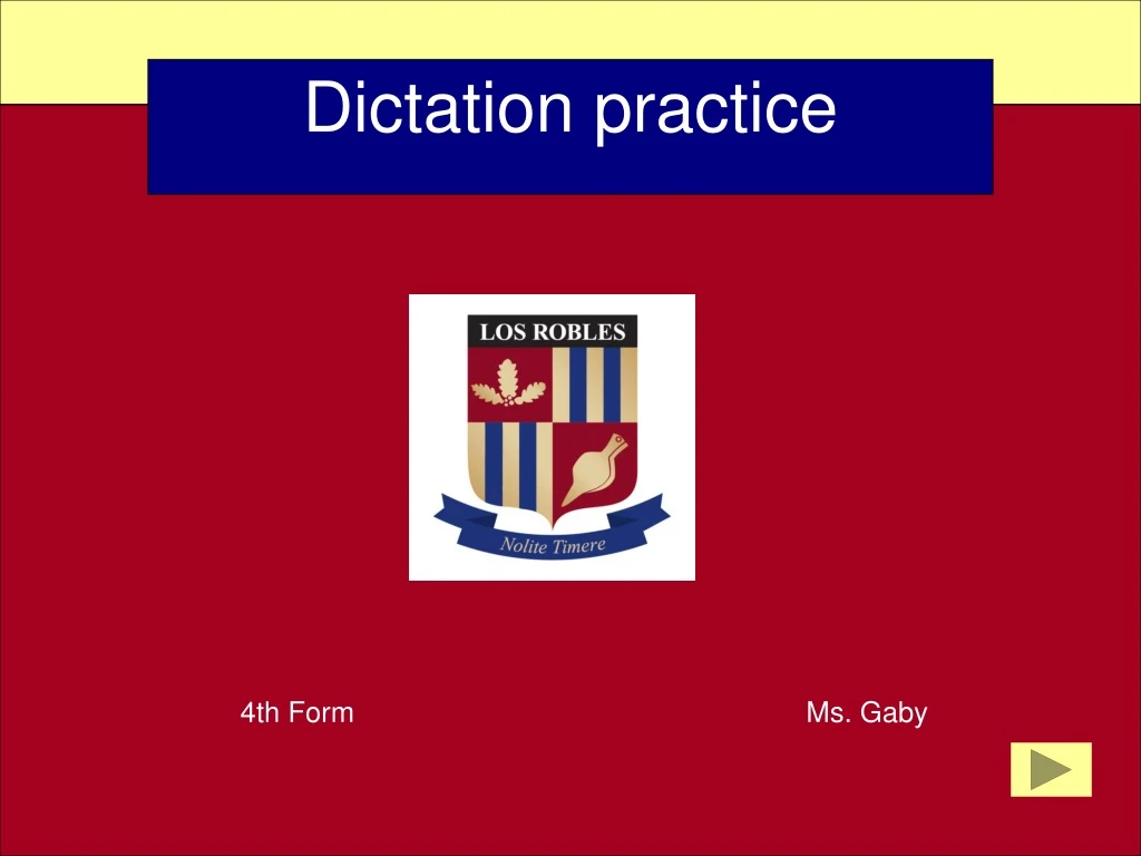 dictation practice