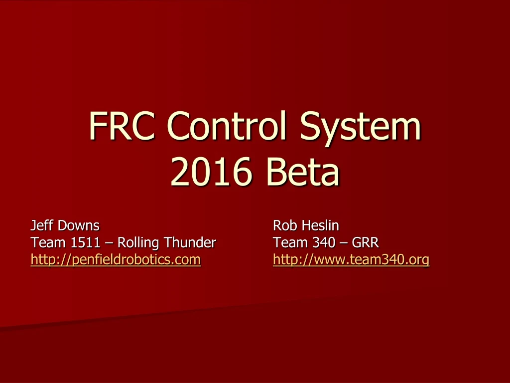 frc control system 2016 beta