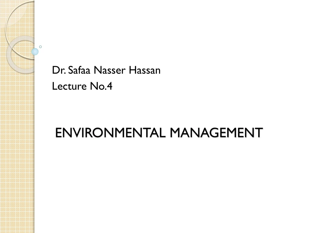 environmental management