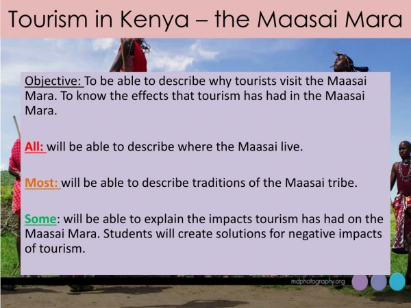 Tourism in Kenya – the Maasai Mara